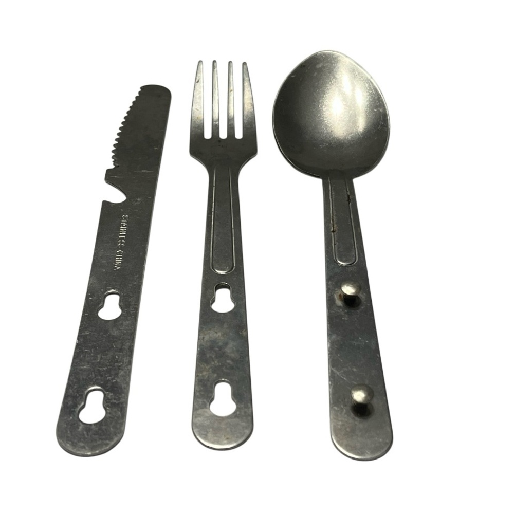 Stansport Camping Cutlery Set in Case Fork/Knife/Spoon. Pre owned